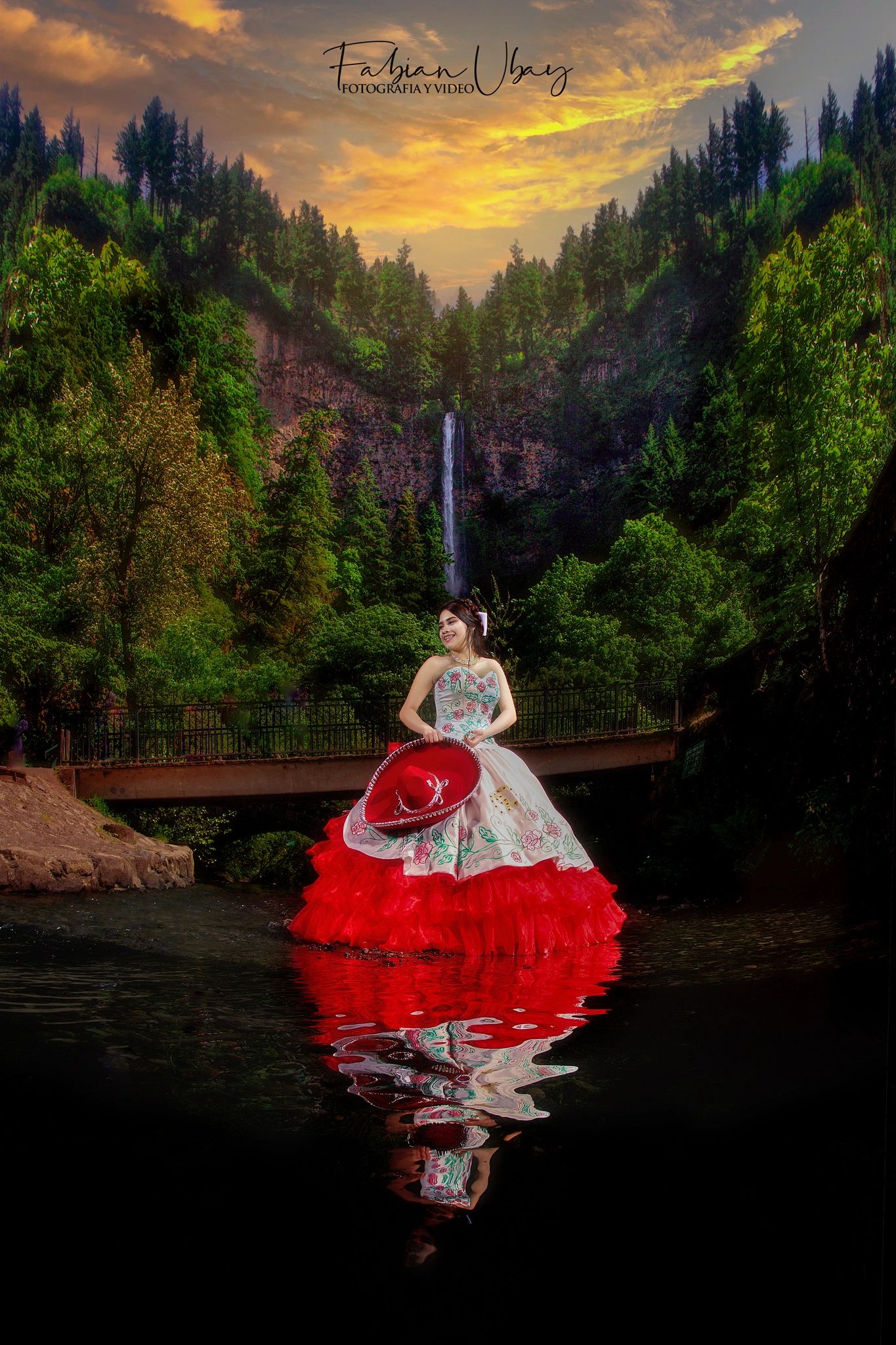 Quinceañera en cascada — Fabian Ubay