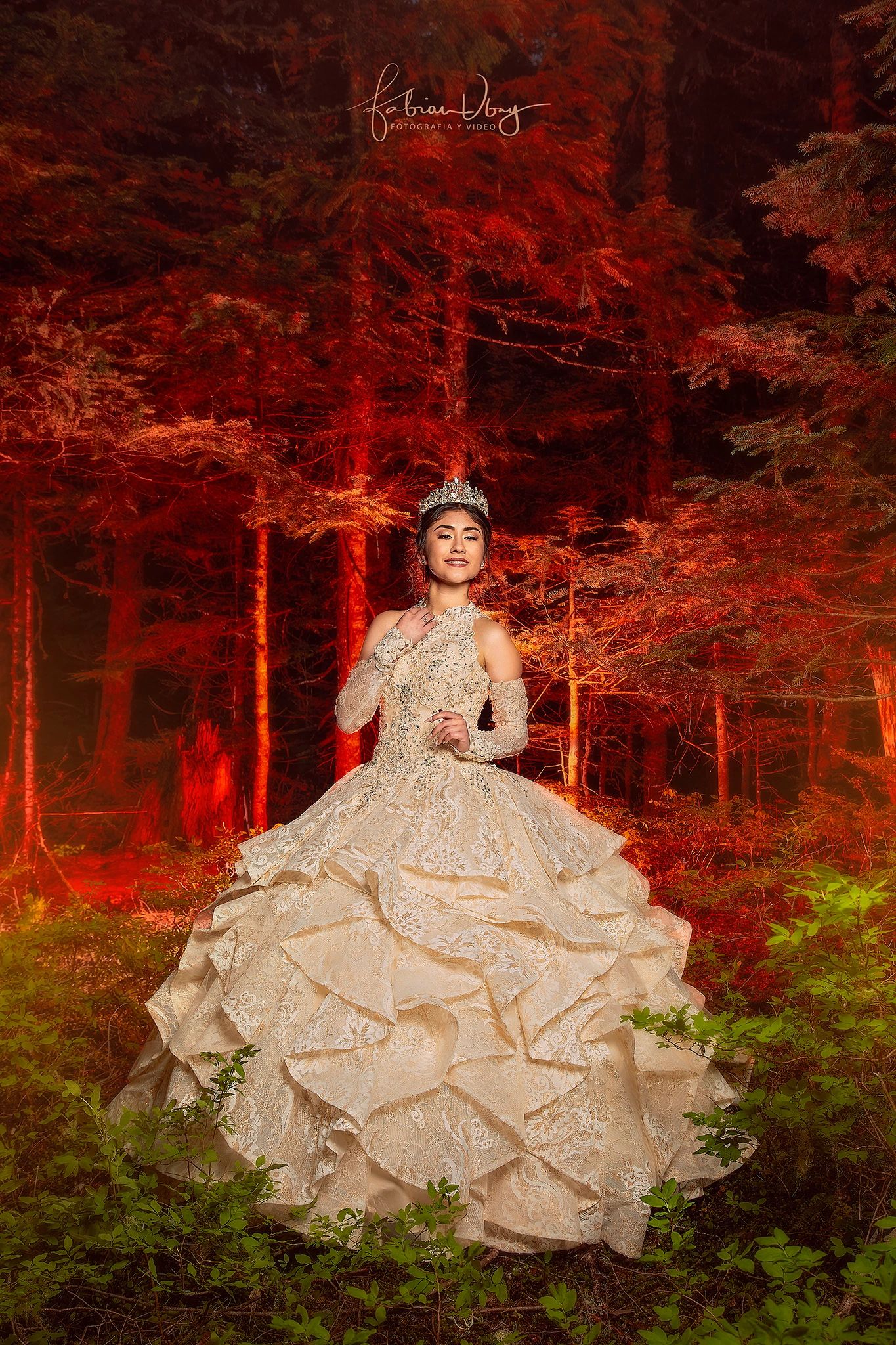 Quinceañera en bosque — Fabian Ubay Fotografía y Video